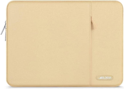 MOSISO Laptop Case 13 inch, 13 inch Laptop Sleeve Compatible with MacBook Air M4 M3 M2 M1 2025-2018 / Pro M2 M1 2025-2016, Polyester Vertical Computer Sleeve Bag with Pocket, Camel