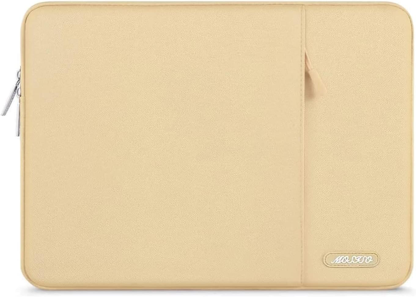 MOSISO Laptop Case 13.3 inch, 13-13.3 inch Laptop Sleeve Compatible with MacBook Air/Pro 13 / Pro 14, HP Dell ASUS Lenovo Notebook, Polyester Vertical Computer Sleeve Bag with Pocket, Camel