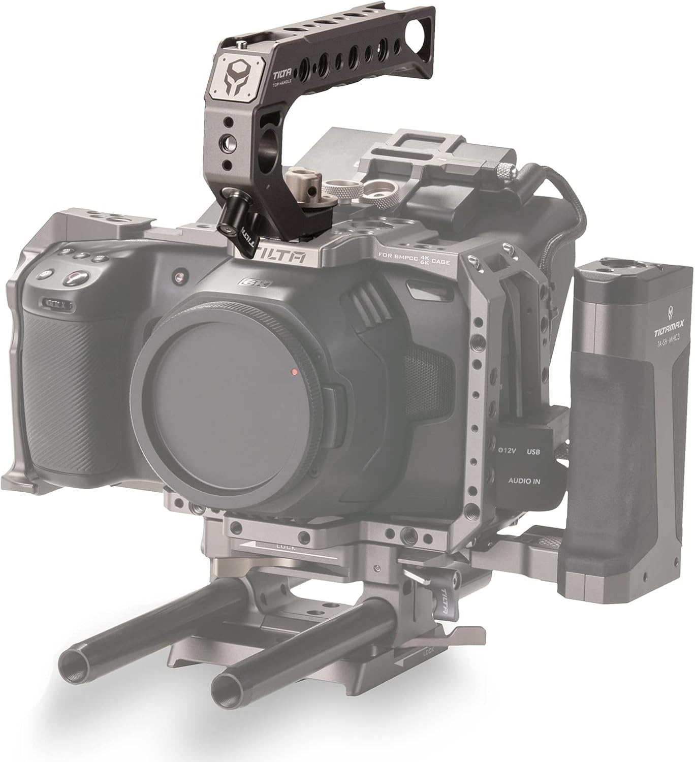 Tilta Quick Release Top Handle - (for BMPCC 4K/6K and Most DSLR/mirrorless Cameras) (Tilta Gray)