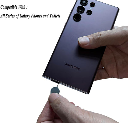 2PCS Specially Sized Sim Card Tray Opening Removal Tool,Eject Pin Tool for Samsung Galaxy S8 S9 S10 S20 S21/Galaxy Note 8 9 10/Note 20 Ultra/S21/Galaxy S22 Ultra,S23 Ultra,S24 Ultra/Z Fold Series