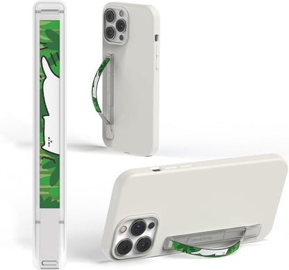 Phone Grip, Ultra Thin Cell Phone Grips Finger Holder Kickstand for Back of Phone, Loopy Case Swappable for Smartphones Wireless Chargers Car Mounts - SleekGrip Essential