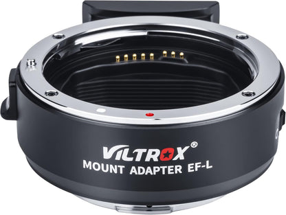 Viltrox EF-L Electronic AF Auto Focus Lens Mount Adapter Compatible with Canon EF/EF-S Lens to L Mount Camera Leica SL SL2/Panasonic S1 S1R S1H/Sigma fp