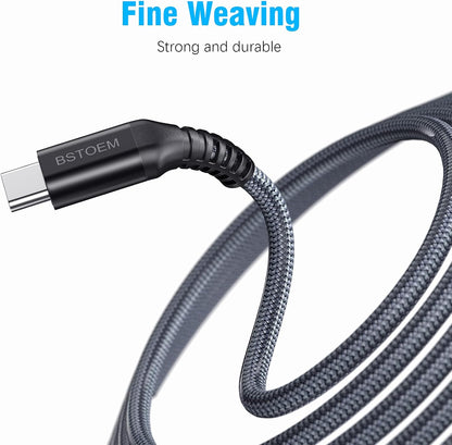 USB A to USB C Cable 10 ft,Type C Charger Cord Fast Charging 10FT 2Pack,for Samsung Galaxy S10/S9/S8/s7/ Note/9/8 for Kindle Fire for iPhone 15/16 Series USBC Phone