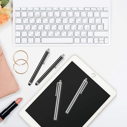 Outus 36 Pcs Stylus Pen for Universal Capacitive Touch Screens Devices, Stylus Pen Compatible with Tablet for Classroom Travel Olders Friendly(Black, Silver)