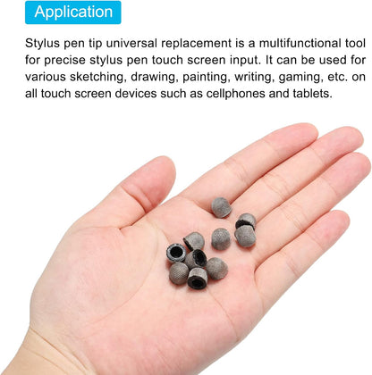 MECCANIXITY 6pcs 7.5mm Stylus Pen Fine Tips Conductive Fiber Capacitive Touch Screen Pens Tip Universal Replacement