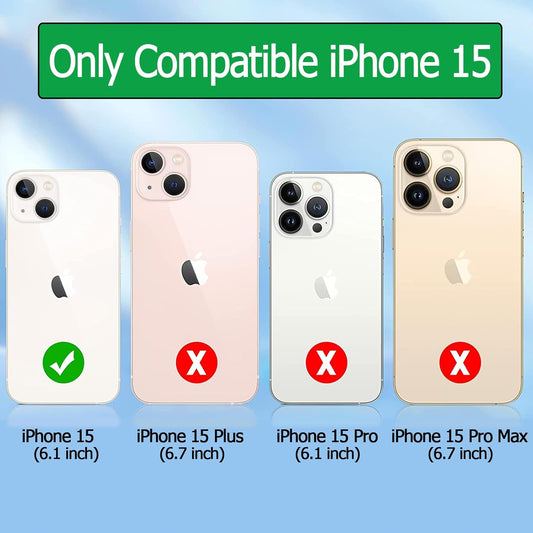 Battery Case for iPhone 15, Upgraded 10000mAh Rechargeable Portable Charging Case with Wireless Charging Compatible for iPhone 15 (6.1 inch) with Carplay Extended Battery Pack Charger Case (Black)