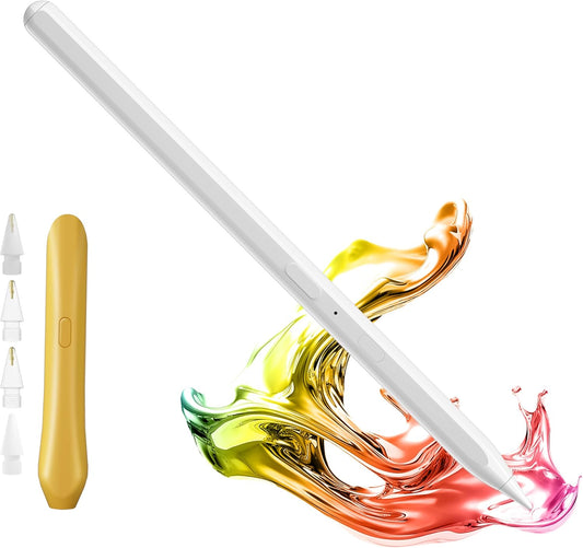 Stylus Pencil for Apple iPad – Longest Battery Life 5X, 35H Use, Tilt & Palm Rejection, Compatible with iPad 6th-10th Gen, Pro 11/12.9/13” (M4), Air 3/4/5/6, Mini 5/6