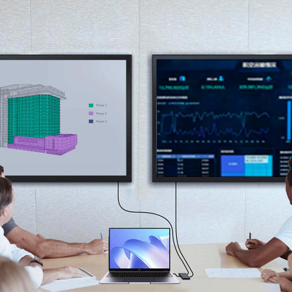 USB to HDMI Adapter for 2 Monitors-USB3.0 to Dual hdmi for 3 Monitors-USB to HDMI with Two HD Displau Supports Mac & Windows/Dual HDMI Extender -External Video & Graphics Card Adapter