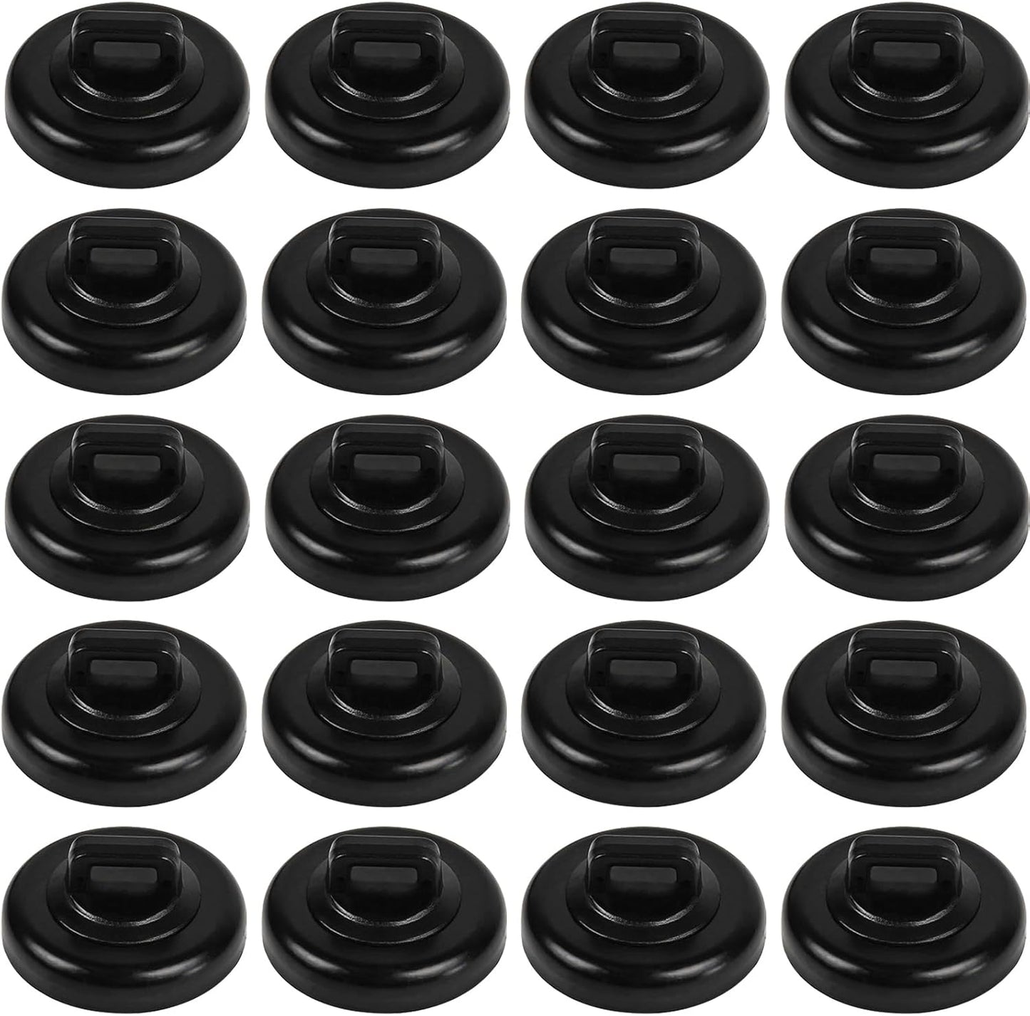 Magnet Zip Tie Mount Base Magnetic Zip Ties Mount Holder Multipurpose Wire Cable Holder Mount Wire Clips Management for Home Office Marine Electrical Wiring (D23 0.9in, 20 Piece)