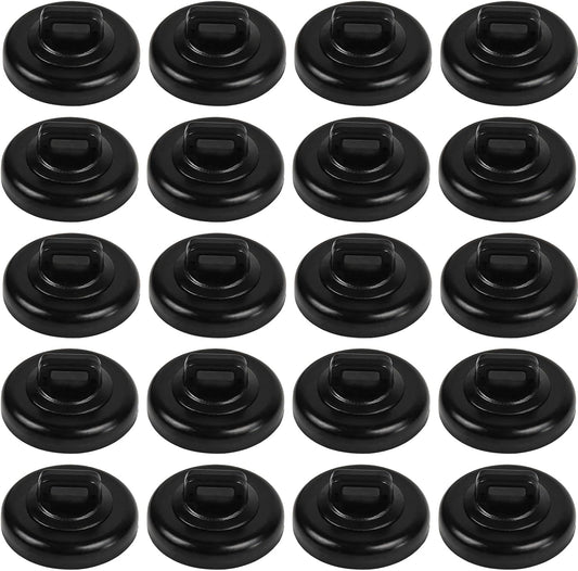 Magnet Zip Tie Mount Base Magnetic Zip Ties Mount Holder Multipurpose Wire Cable Holder Mount Wire Clips Management for Home Office Marine Electrical Wiring (D23 0.9in, 20 Piece)