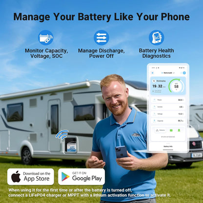 Redodo 12V 165Ah LiFePO4 Battery with Bluetooth, 165A BMS, 2112Wh, Group 31 Lithium Battery with 1.65X Longer Lasting, Perfect for RV, Marine, Solar