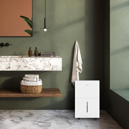 TCL 4500 Sq. Ft. 50-Pint Smart Dehumidifier, Energy Star 2024, Ideal for Whole House, Including Basements, Bedrooms, Bathrooms, Attics & Garages, Compatible with Alexa/Google Assistant