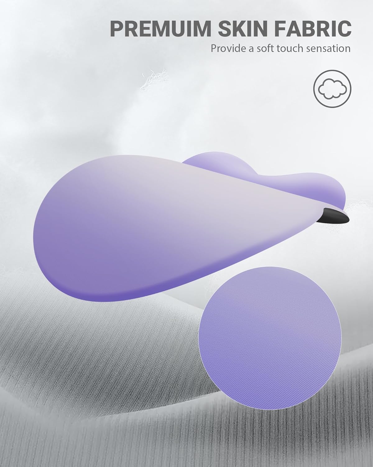 Ergonomic Mouse Pad Wrist Support, Comfortable Mouse Pad Wrist Rest, Relieve Wrist Pain Gel Mouse pad, Non-Slip Rubber Base Mousepad for Laptop, Computer(Gradient Dark Purple)