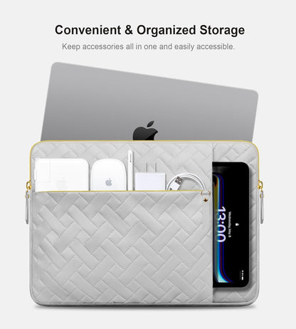 Lacdo 13 Inch Laptop Sleeve Case for 13 inch New MacBook Air M4 A3240 2025, M3 A3113, M2 A2681, M1 A2337 A2179 A1932 2024-2018 | 13" MacBook Pro M2/M1 A2338 A2251 A2289 Computer Bag, Space Gray