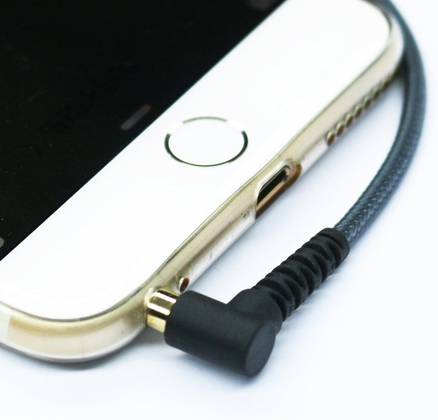 100cm(3.2ft) Right Angle 4 Pole 3.5mm 1/8 inch Male to 4 Pole 3.5mm 1/8 inch Female Stereo Audio Headphone Earphone Extension Cable Adapter Cord Tangle-Free Braided Wire