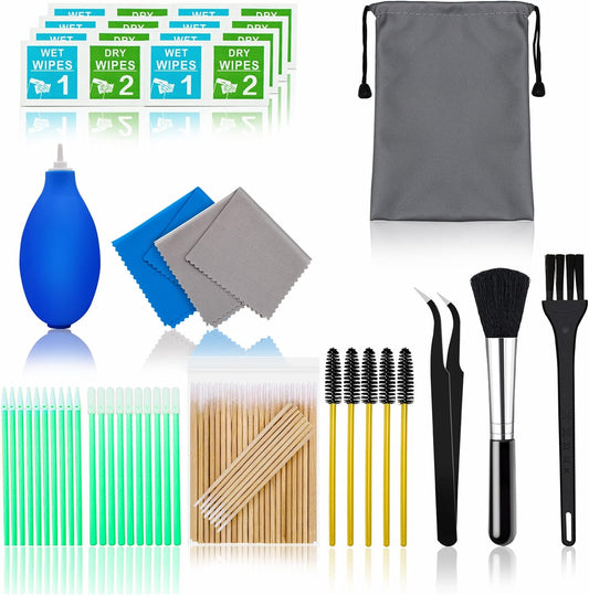 Cell Phone Cleaning Kit, Speaker Cleaner for iPhone, Charging Port Cleaning Tool, Electronic Cleaning kit, Compatible with Airpods Earbuds Camera USB C Lightning Port ipad (140PCS)