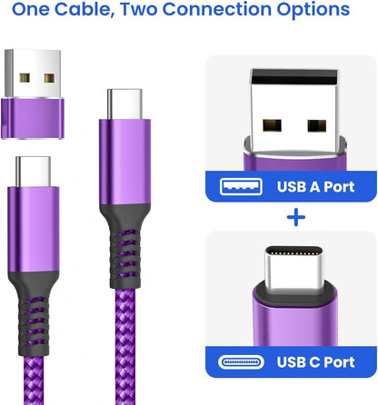 Elebase USB Type C to C 100W Cable 3.3FT with USB Adapter,Fast Charging PD Charger Cord for iPhone 16 15 Pro Max Plus,Samsung Galaxy S23 S24,Car Play,MacBook Mac,iPad 10,Air 5 Mini 6,Ultra,A53 A54