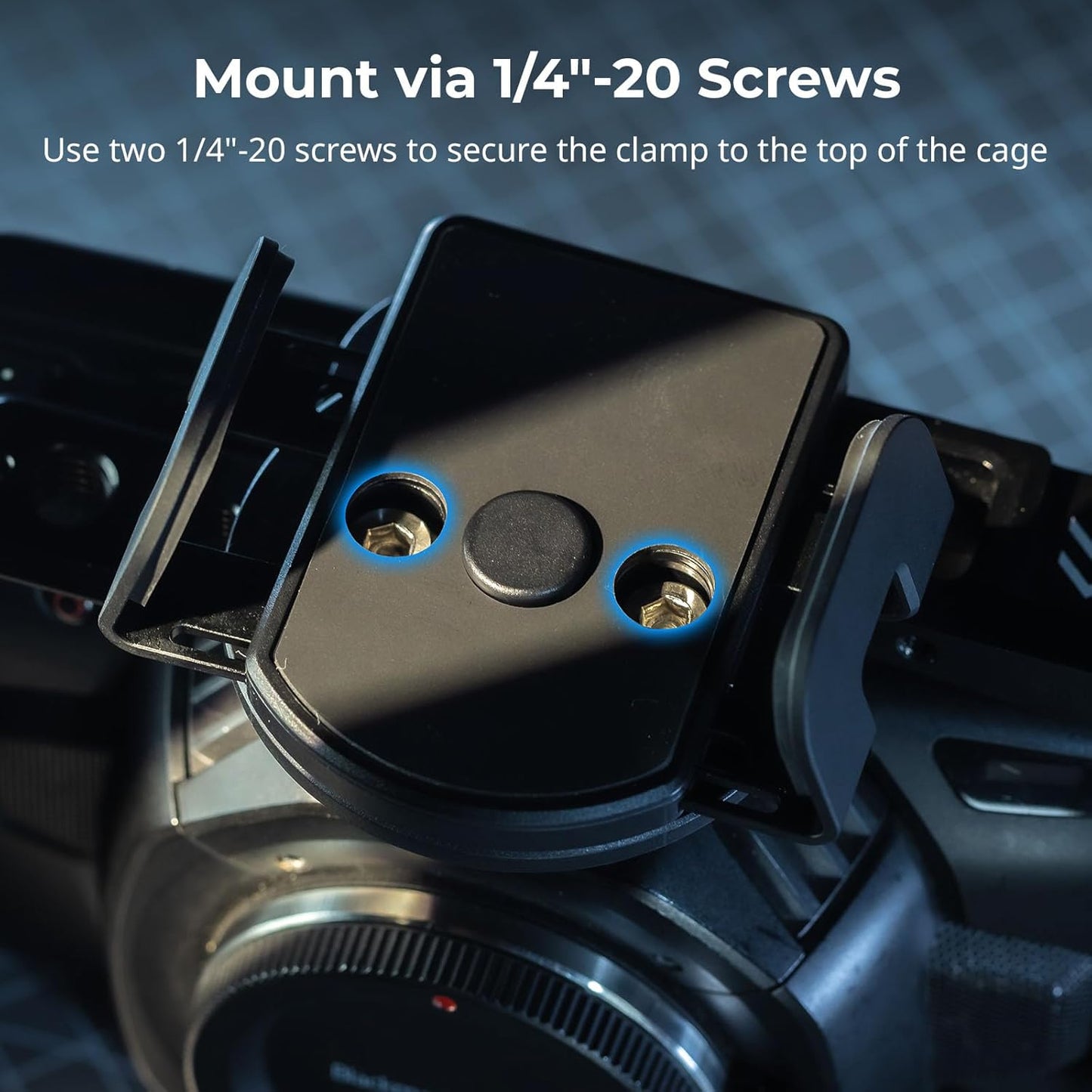 SMALLRIG Phone Mount Bracket SSD Holder for MagSafe, 1.6-2.4in Wide Clamping, for Samsung T5 T7 SSD, for SanDisk SSD, for iPhone 16/15/14/13/12, Universal SSD Drive Holder for Camera Cage - 5397