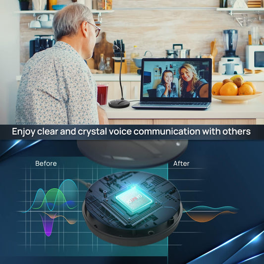 JOUNIVO USB Microphone for Computer, PC/Laptop Mic, Mute Button with LED Indicator, 360 Degree Gooseneck Design, Desktop Microphone for Streaming, Recording, Dictation, Podcasting, YouTube, JV610PRO