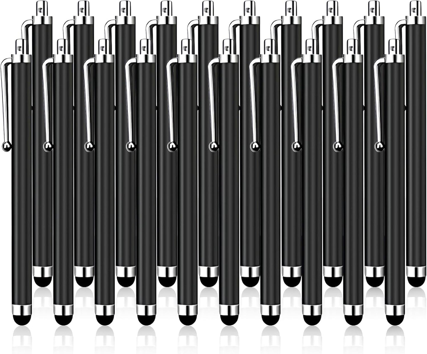 20 Pack Stylus Pen,Stylus Pen for Touchscreen High Precision and Sensitivity for Everyday Writing/Drawing,Universal Stylus Compatible with All Touch Screens,Black