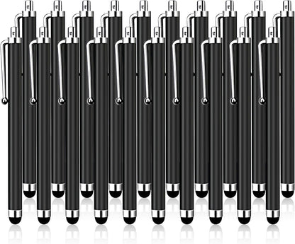 20 Pack Stylus Pen,Stylus Pen for Touchscreen High Precision and Sensitivity for Everyday Writing/Drawing,Universal Stylus Compatible with All Touch Screens,Black