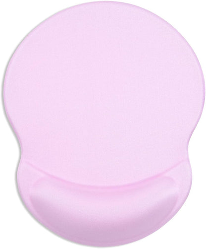 ITNRSIIET Ergonomic Mouse Pad with Gel Wrist Support Small Wrist Rest Smooth Surface Non-Slip PU Base Comfortable Office Supplies Pain Relief, 8.7 x 7.2 inches, Purple