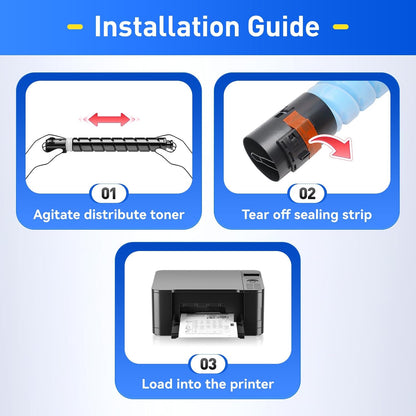 TN321 Toner Cartridge 4-Pack Replacement for TN321K TN321C TN321M TN321Y Toner Compatible with Konica Minolta Bizhub C227 C287 C224 C284 C364 C224e C284e C364e Printers (Black Cyan Magenta Yellow)