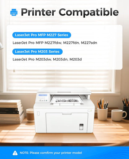 30A Black Toner Cartridge 2-Pack with chip High Yield Replacement for HP 30A CF230A 30X CF230X Compatible for HP LaserJet Pro MFP M227fdw M227fdn M227sdn M203dw M203dn M203d Printer M277 M203 Ink Copy