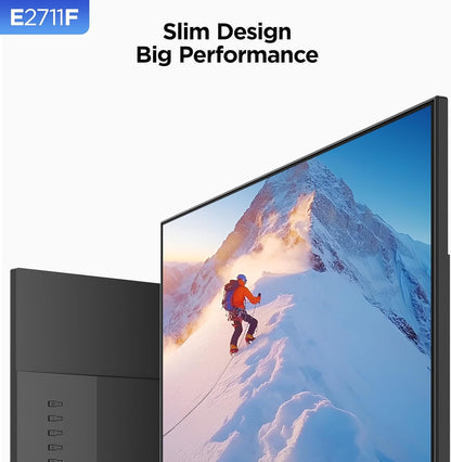 KOORUI 27 Inch Monitor, Full HD 1080P 100Hz Computer Monitor, IPS Display, HDMI, VGA, 4ms Response Time, 100 x 100 mm VESA Mountable, Frameless, Ergonomic Tilt, Black