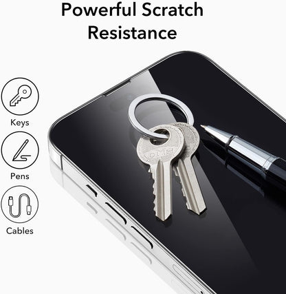 ESR 3 Pack for iPhone 14 Pro Max Screen Protector, [9H Hardness] [Military Grade Shatterproof] Tempered Glass Film with Easy Installation Tool, HD Clear, Scratch Resistant