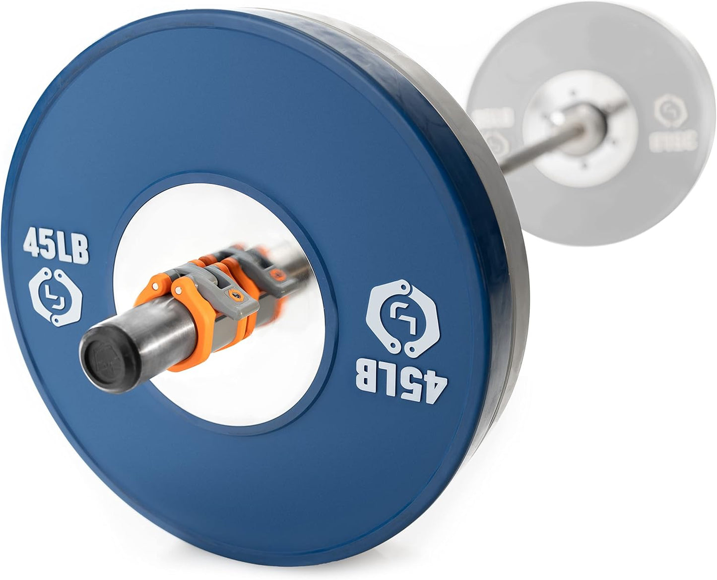 Lock-Jaw HEX 50mm / 2" Olympic Barbell Collar (Orange)