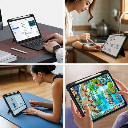 Detachable Keyboard Case for iPad 10th Gen & 11th Gen (A16, 2025), Magnetic, Slim Cover with Multi-Touch Trackpad, Detachable Backlit Keyboard with Kickstand Lightweight, Black