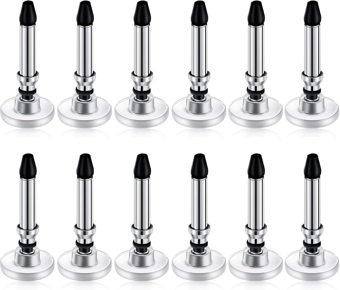 Zonon 12 Pcs Replacement Stylus Pen Tips Only Precision Round Shape Replaceable Stylus Universal Pen Disc Tips for Touch Screen Devices Daily Using Supplies