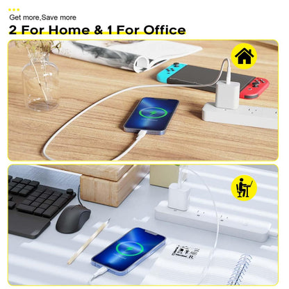 Fast Charger iPhone,i Phone Charge Cable,3Pack iPhone Charger Fast Charging 6Foot Phone Charging USB C Charge Adapter 6FT Type C to Lightning Cable for iPhone 14 Pro Max/14 Plus/13/12 Mini/11/10/XS/SE