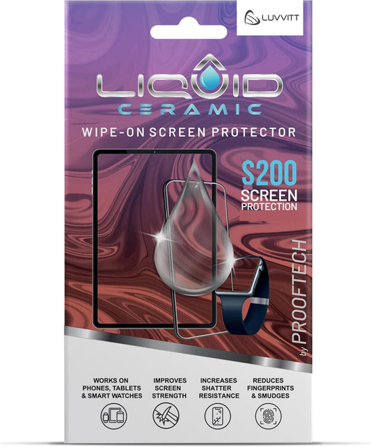Glass Screen Protector With $200 Coverage | Wipe On Shatter and Scratch Resistant Nano Protection for All Phones Tablets and Smart Watches - Universal