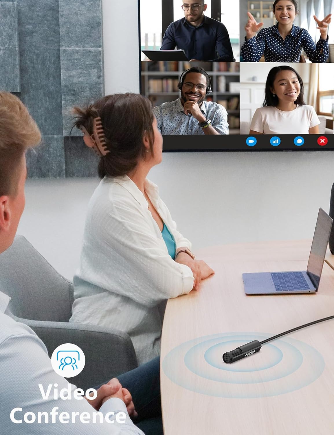 MillSO USB PC Microphone Plug & Play Omnidirectional External Lavalier Mini USB Microphone for Computer, Laptop, YouTube, Meeting, Recording, Podcasting, Gaming - 1.5m/4.9ft