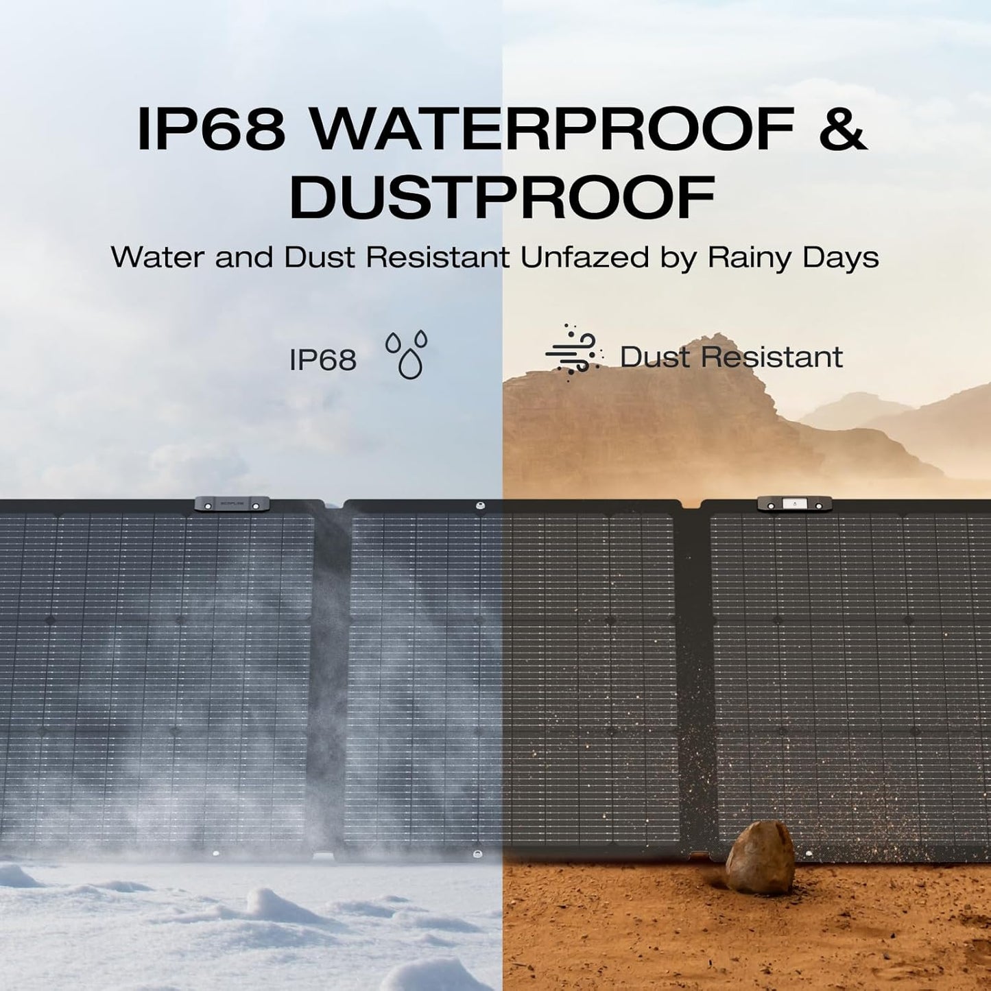 EF ECOFLOW Solar Generator RIVER 2 Pro 768Wh Portable Power Station & 160W Portable Solar Panel LiFePO4 Battery 70 Min Fully Charged, 4×AC, For Camping, RV, Home Backup