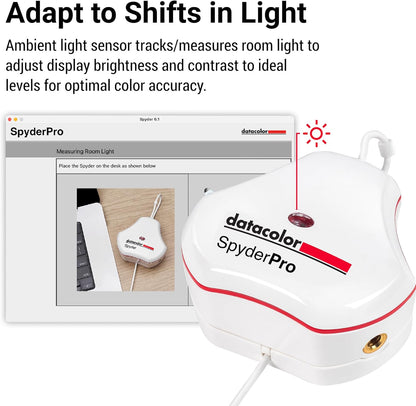 SpyderPro Monitor Calibration Tool: Ensures Accurate Color When Viewing and Editing Photos & Videos