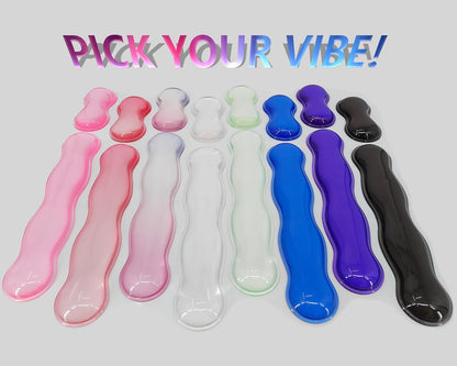 Gel Wrist Rest for Keyboard and Mouse, Wrist Rest for Keyboard, Mouse Wrist Support, Pain Relief, Cool Touch, Non-Skid, Keyboard Wrist pad