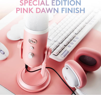 Logitech for Creators Blue Microphones Yeti USB Microphone (Pink Dawn) Aurora Collection