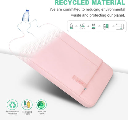 Lacdo 13 inch Laptop Sleeve Case for 13 inch New MacBook Air M4 A3240 2025, M3 A3113, M2 A2681, M1 A2337 | 13" MacBook Pro M2/M1 A2338 A2251 A2289 | 13" iPad Air M3/iPad Pro M4 Computer Bag, Pink
