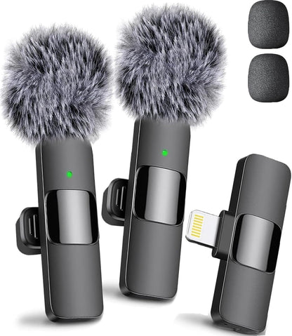 Mini Mic Pro (Latest Model - Wireless Microphone for iPhone, iPad, Android, Lavalier Microphone for Video Recording - iPhone Mic Crystal Clear Recording with USB-C for Podcast (iPhone 14 & Below)