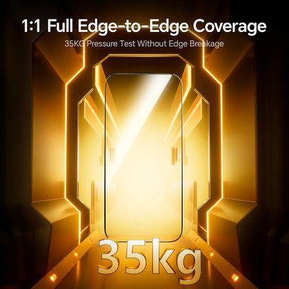 AOHI 9H+ Tempered Glass for iPhone 16 Pro Max Screen Protector Military Grade Shatterproof & Longest Durable Ultra-tough Glass Film with Flawless Fit Tray, 6.9-Inch HD Clear, Scratch Resistant