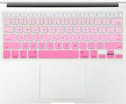 Allinside Pink Ombre Keyboard Cover Skin for MacBook Pro 13" 15" 17" (2015 or Older Version), MacBook Air 13" A1369/A1466, Older iMac Wireless Keyboard MC184LL/B