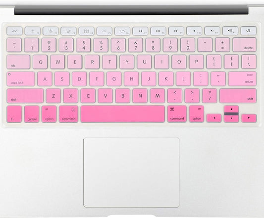 Allinside Pink Ombre Keyboard Cover Skin for MacBook Pro 13" 15" 17" (2015 or Older Version), MacBook Air 13" A1369/A1466, Older iMac Wireless Keyboard MC184LL/B