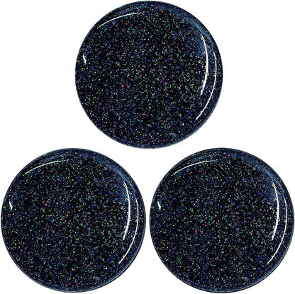 3 Pack Fashionable Clear Glitter Expandible Collapsible Moblile Phone Grip Stand Holder for Smartphones and Tablets Cell Phone Accessory-5 (Black Gradient Colorful Glitter)