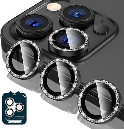 Tensea Camera Lens Protector Compatible for iPhone 16 Pro Max/16 Pro/14 Pro Max/14 Pro, Metal Aluminum Alloy Tempered Glass Cover Camera Screen Protector Accessories, Case Friendly