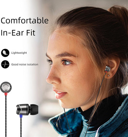 SoundMAGIC E10 Wired Earphones No Microphone HiFi Stereo Earbuds Noise Isolating in Ear Headphones Powerful Bass Tangle Free Cord Gunmetal
