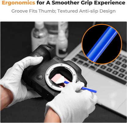 K&F Concept 20 Pack Full-Frame Sensors Cleaning Swabs, DSLR SLR Digital Camera Dry CCD CMOS Clean Swabs Compatible with Nikon Sony Canon DSLR Camera Sensor, 24mm x 20mm