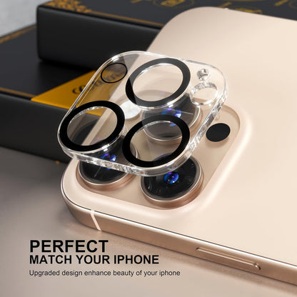 beuxece for 6 Pack iPhone 16 Pro/iPhone 16 Pro Max Camera Lens Protector [Drop Protection] [Case Friendly] [Easy Installation] 9H Tempered Glass Camera Screen Protector Cover Accessories, Clear